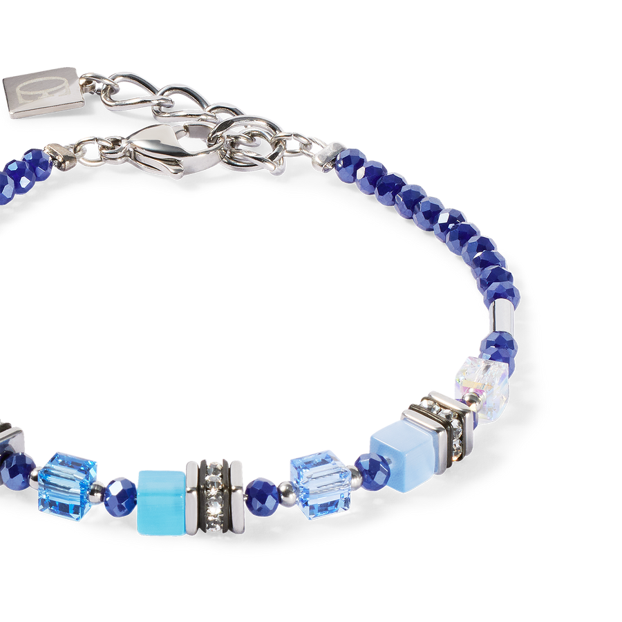 Bracelet Mini Cubes bleu