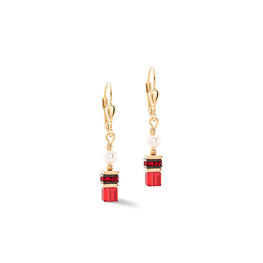 Boucles d'oreilles Sparkling Princess or-rouge