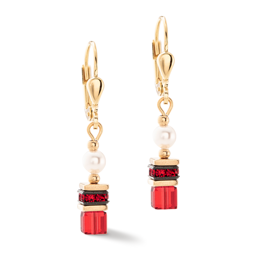 Boucles d'oreilles Sparkling Princess or-rouge