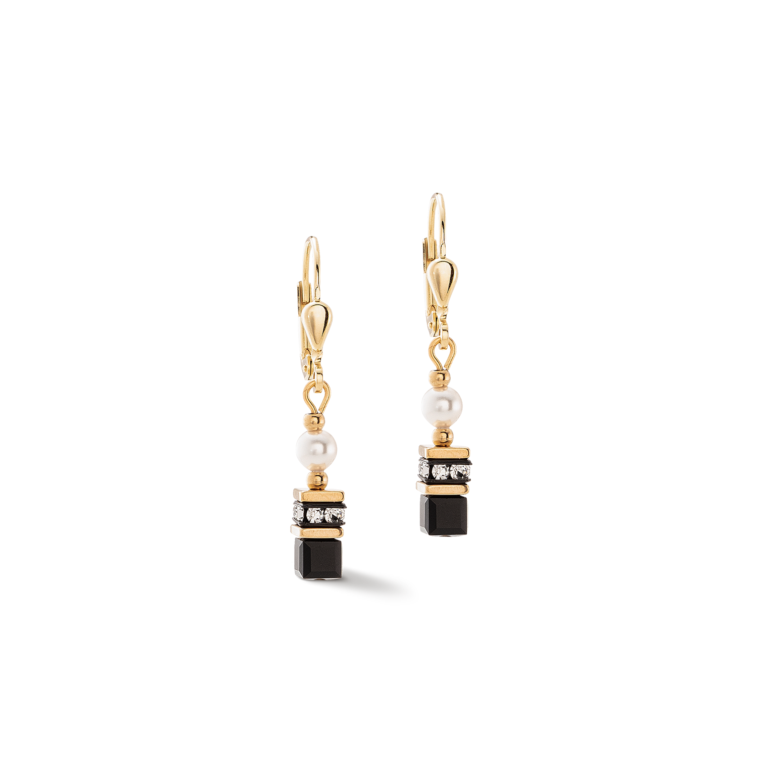 Boucles d'oreilles Sparkling Princess or-noir