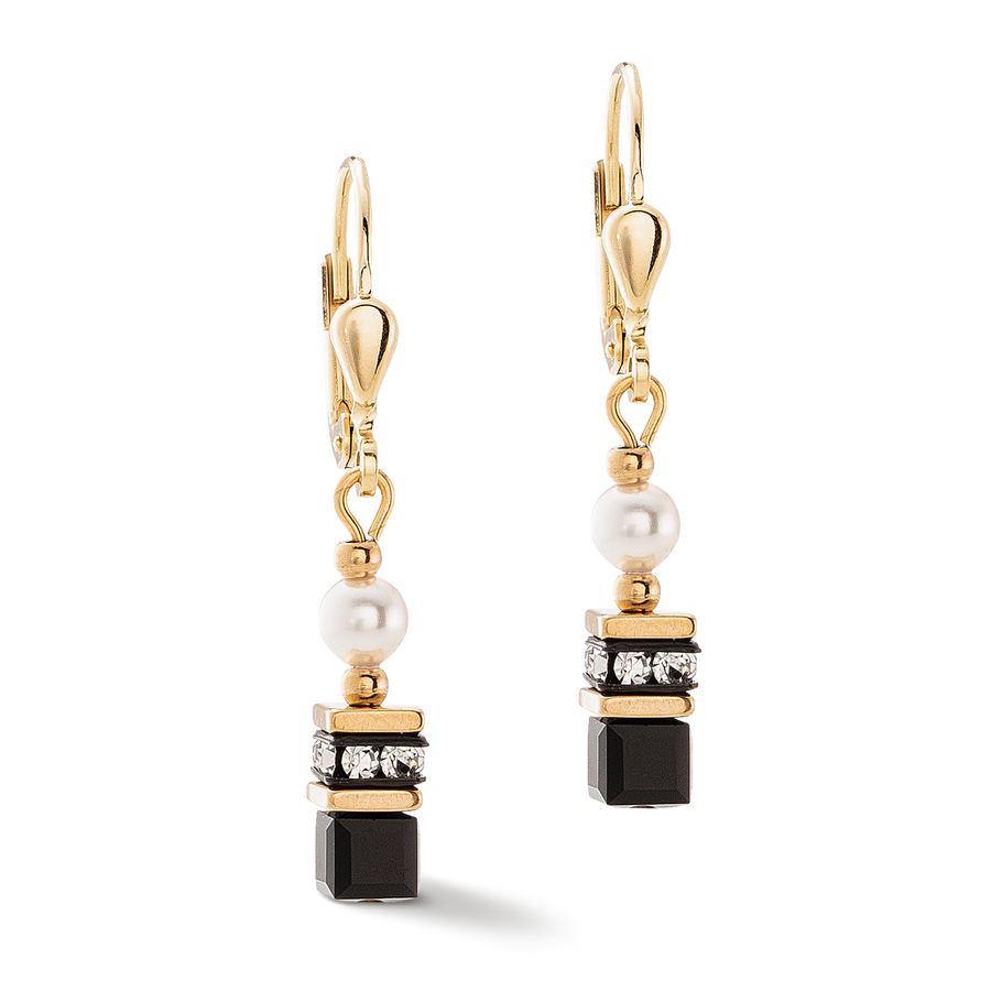 Boucles d'oreilles Sparkling Princess or-noir