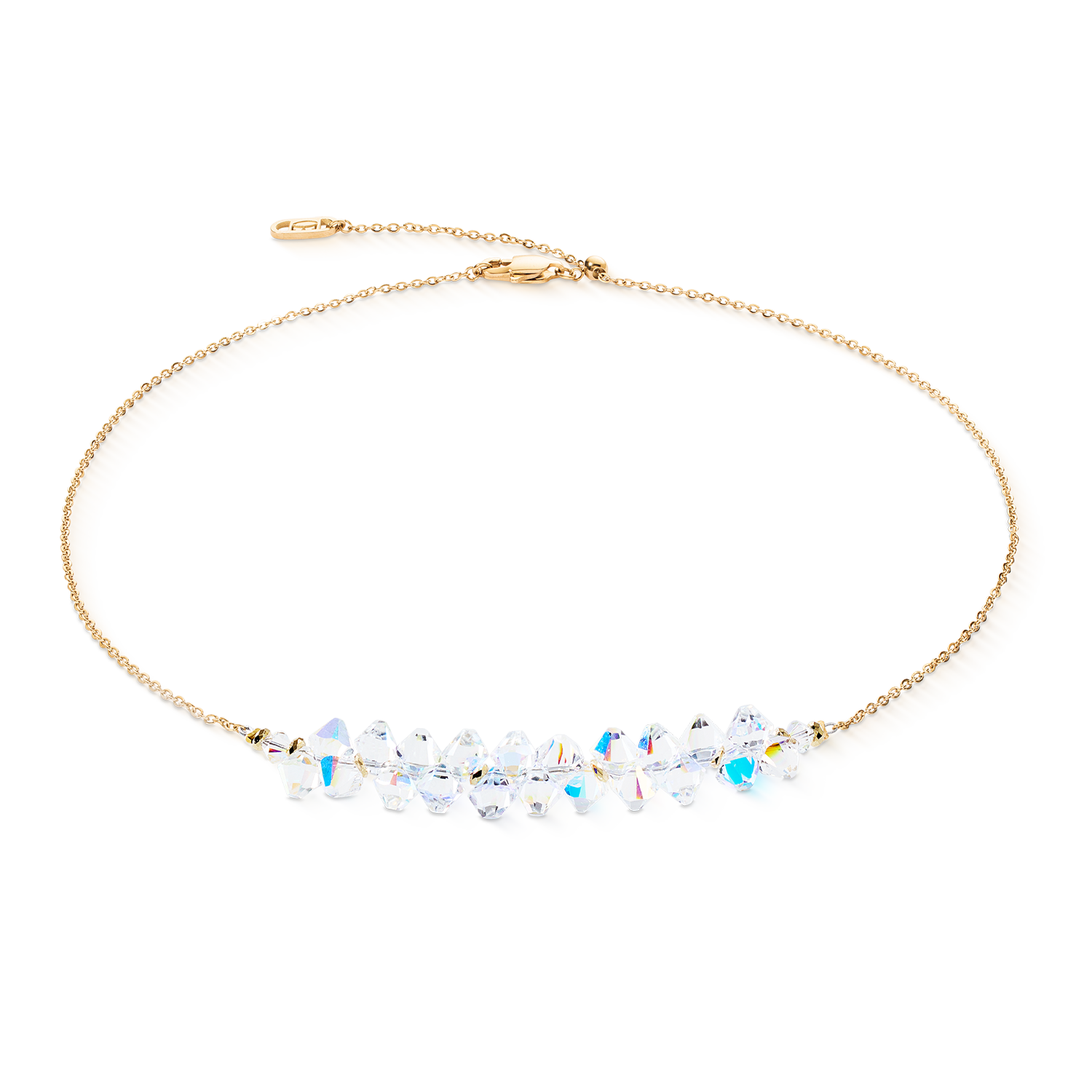 Collier Dancing Crystals Pure or-cristal