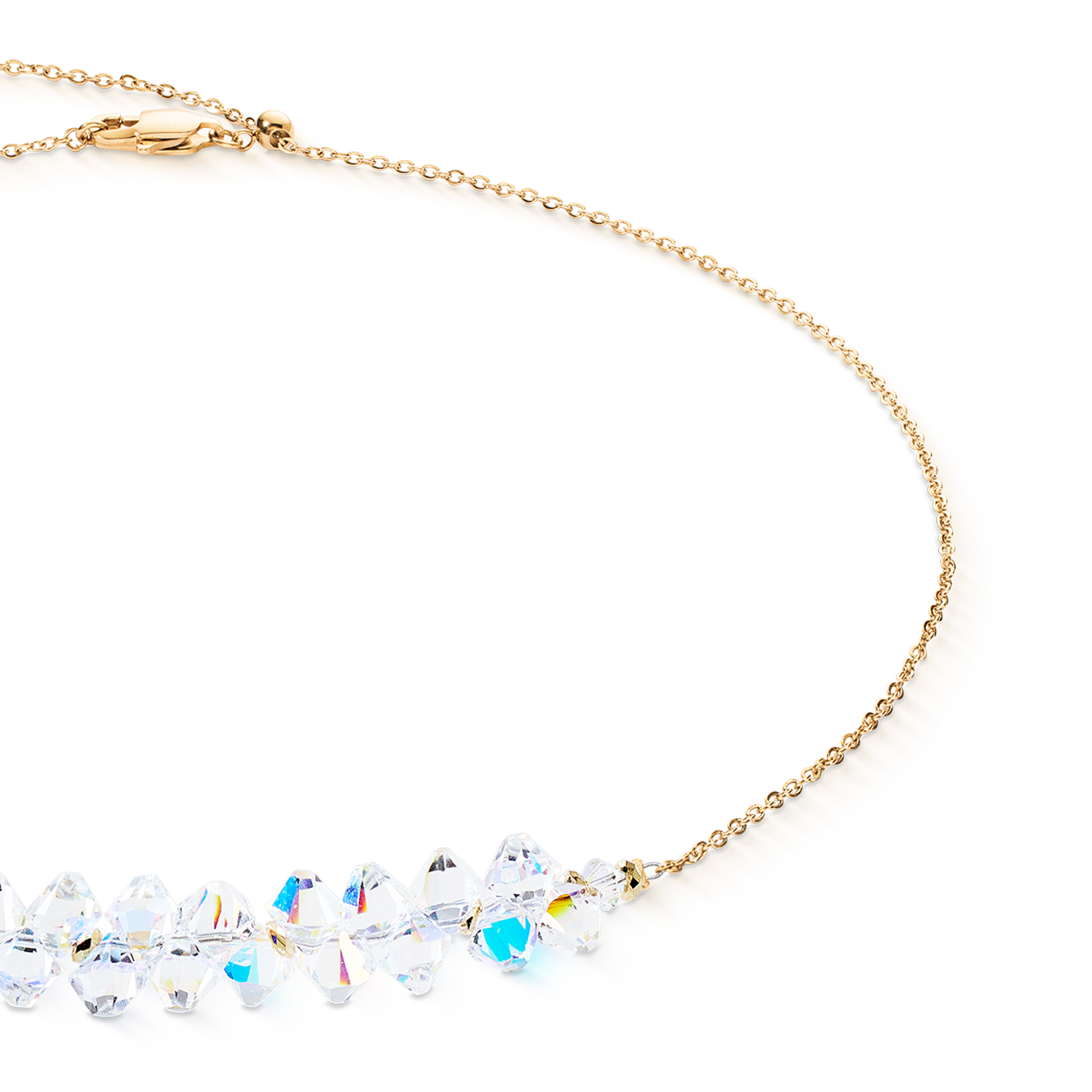 Collier Dancing Crystals Pure or-cristal