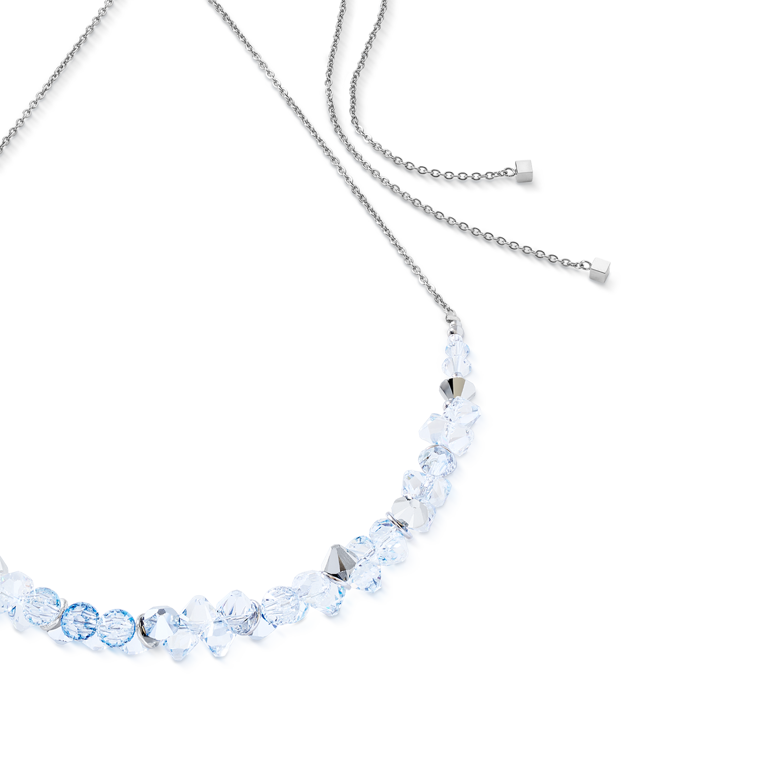 Collier Dancing Crystals argent-cristal