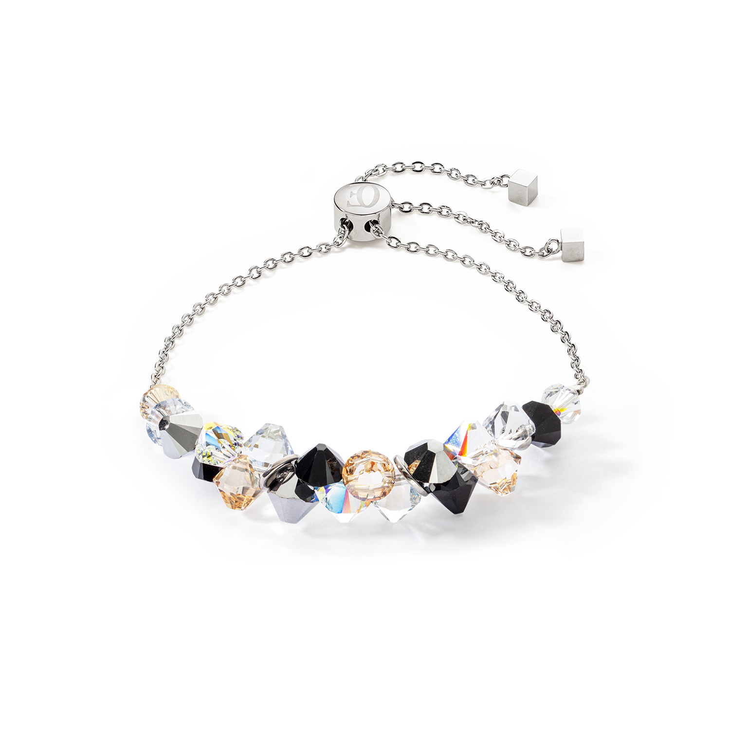 Bracelet Dancing Crystals argent noir