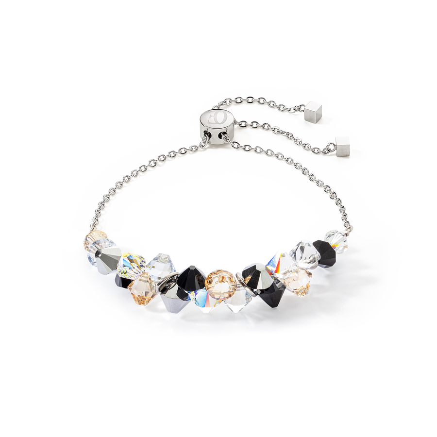 Bracelet Dancing Crystals argent noir