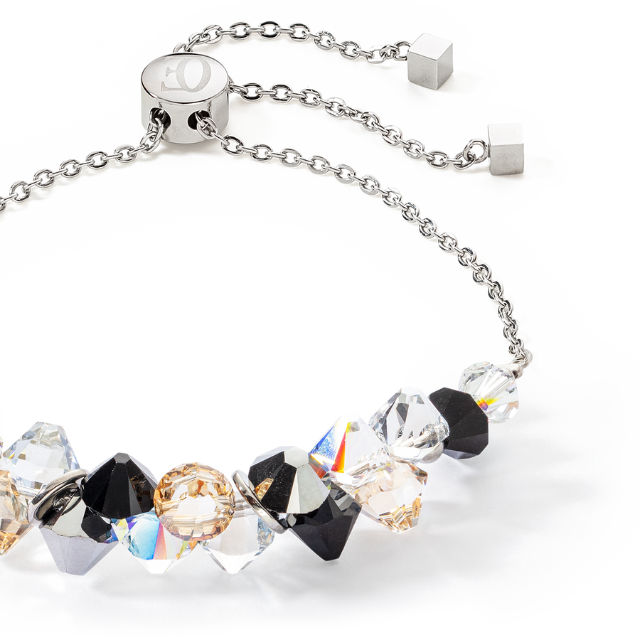 Bracelet Dancing Crystals argent noir