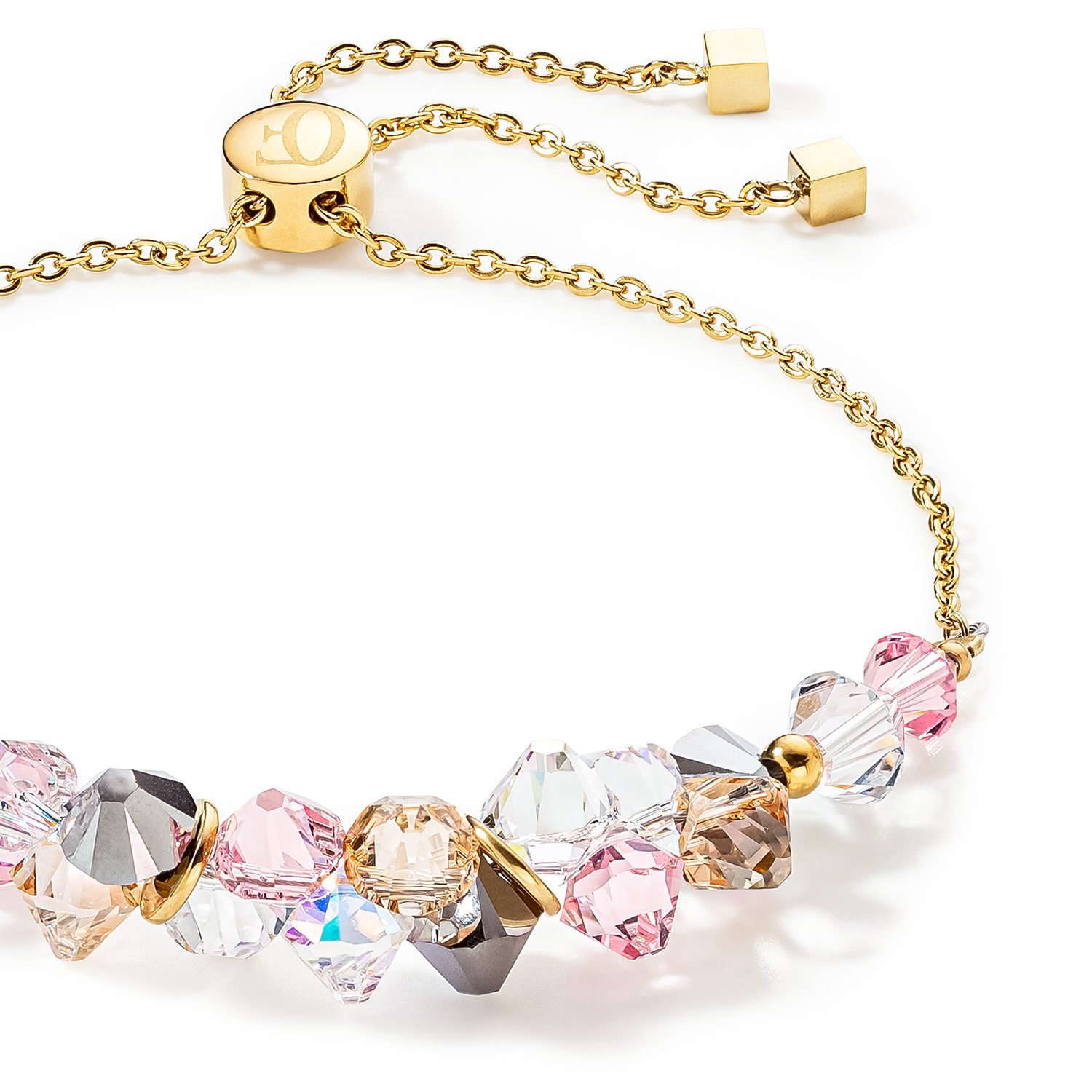Bracelet Dancing Crystals or rose clair