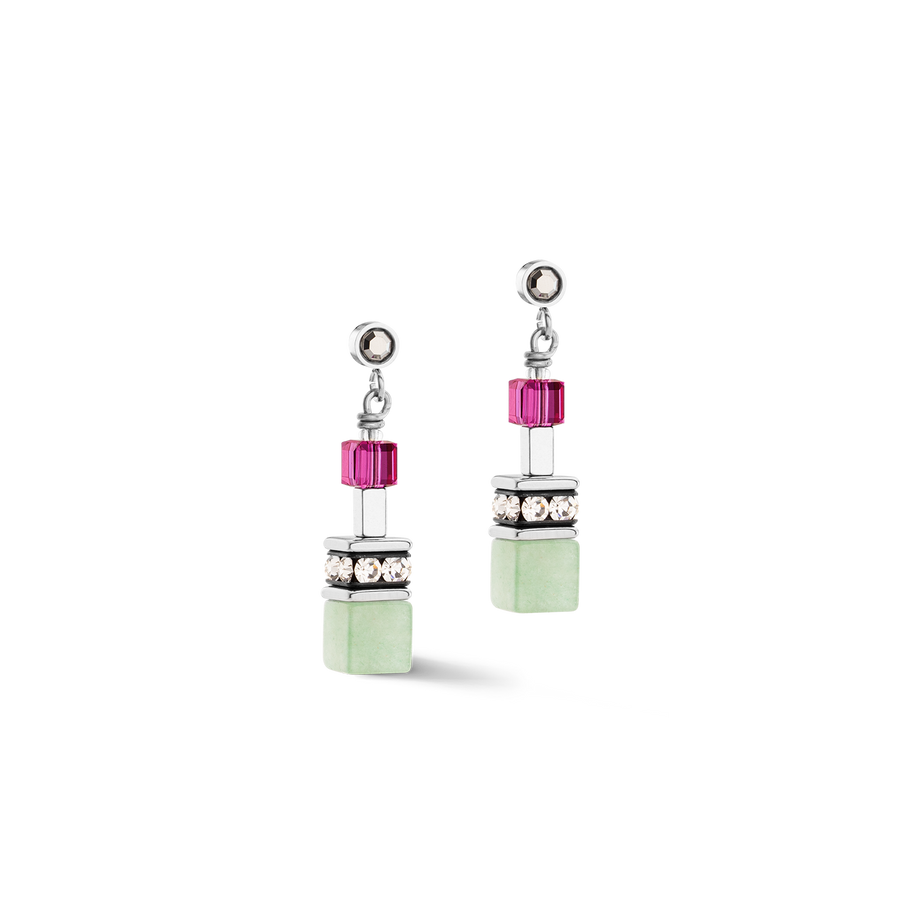 Boucles d’oreille GeoCUBE® Fusion Multicolore Gemstone