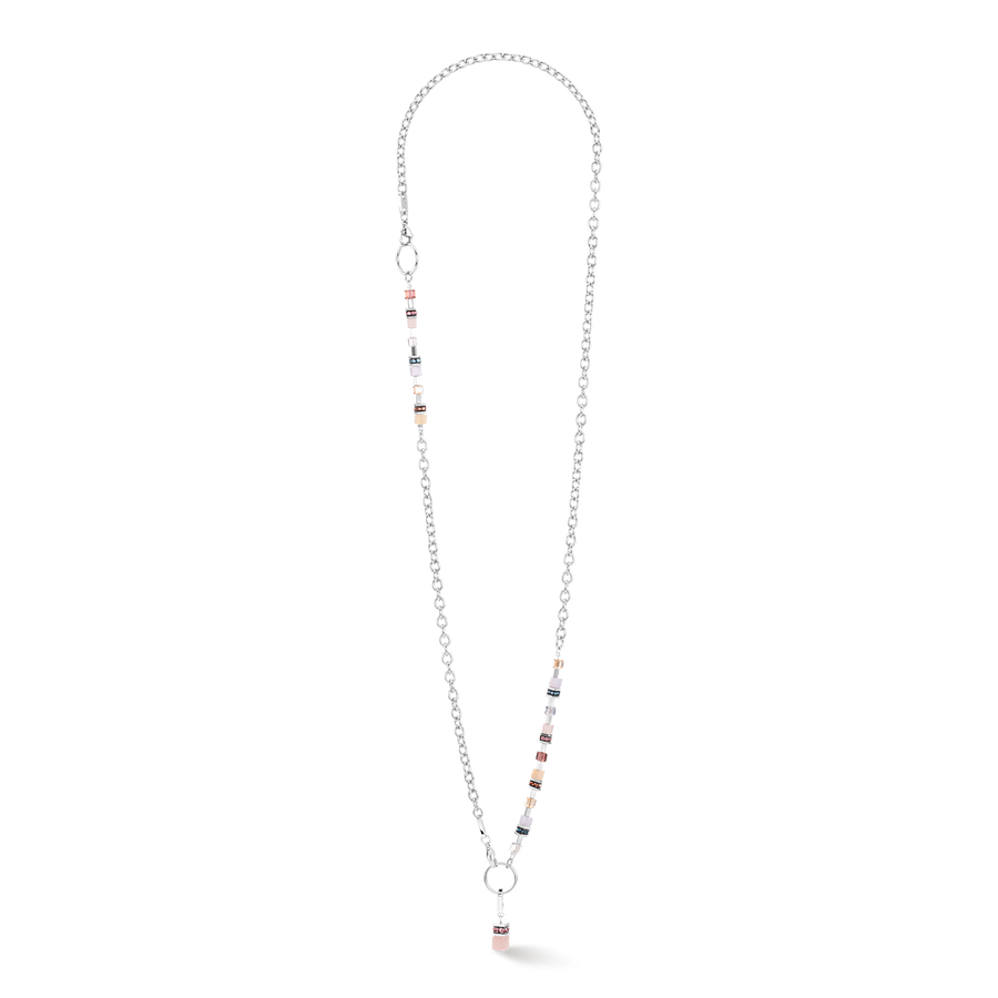 Collier GeoCUBE® Fusion Charm argent-pastel