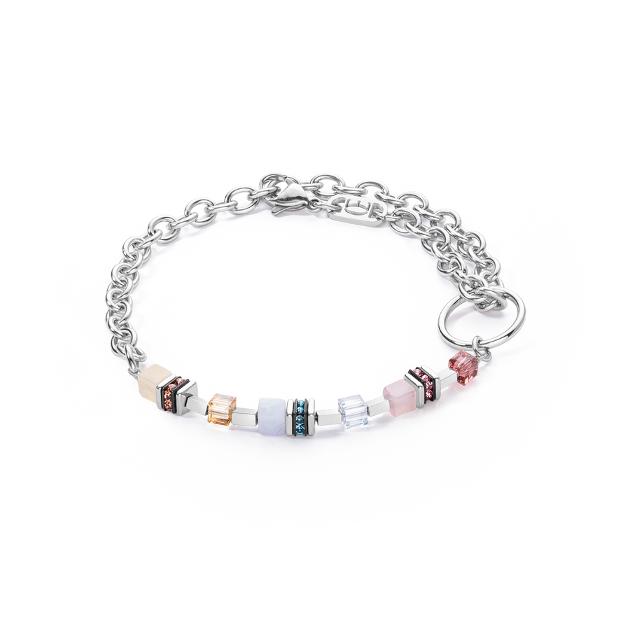 Bracelet GeoCUBE® Fusion Charm argent-pastel
