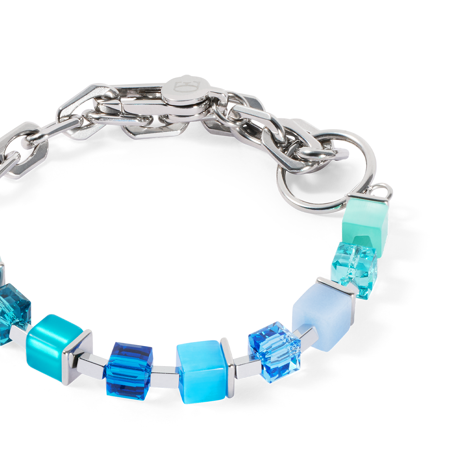 Bracelet Cube Fusion Charm argent-océan