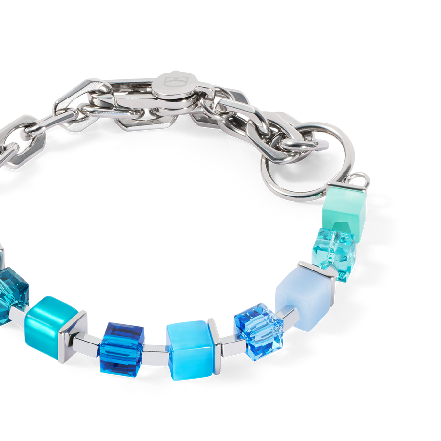 Bracelet Cube Fusion Charm argent-océan