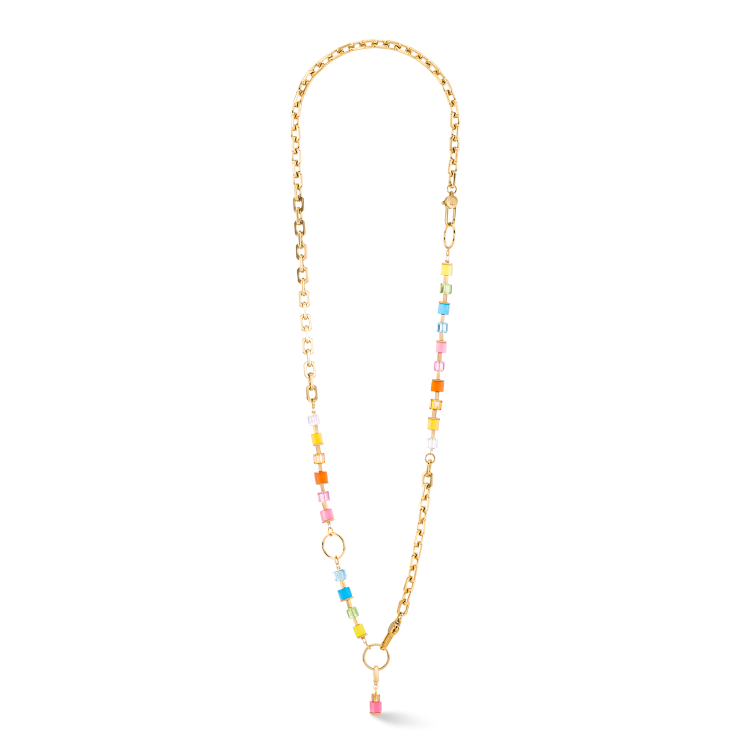 Bracelet Cube Fusion Charm or-rainbow