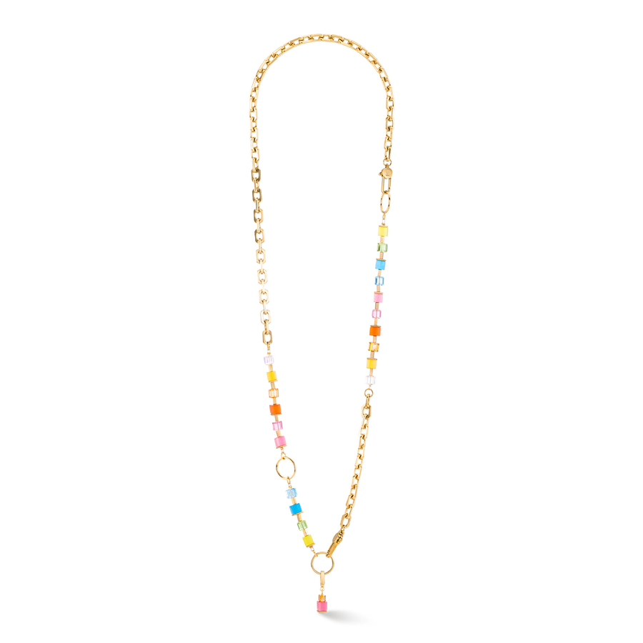 Bracelet Cube Fusion Charm or-rainbow