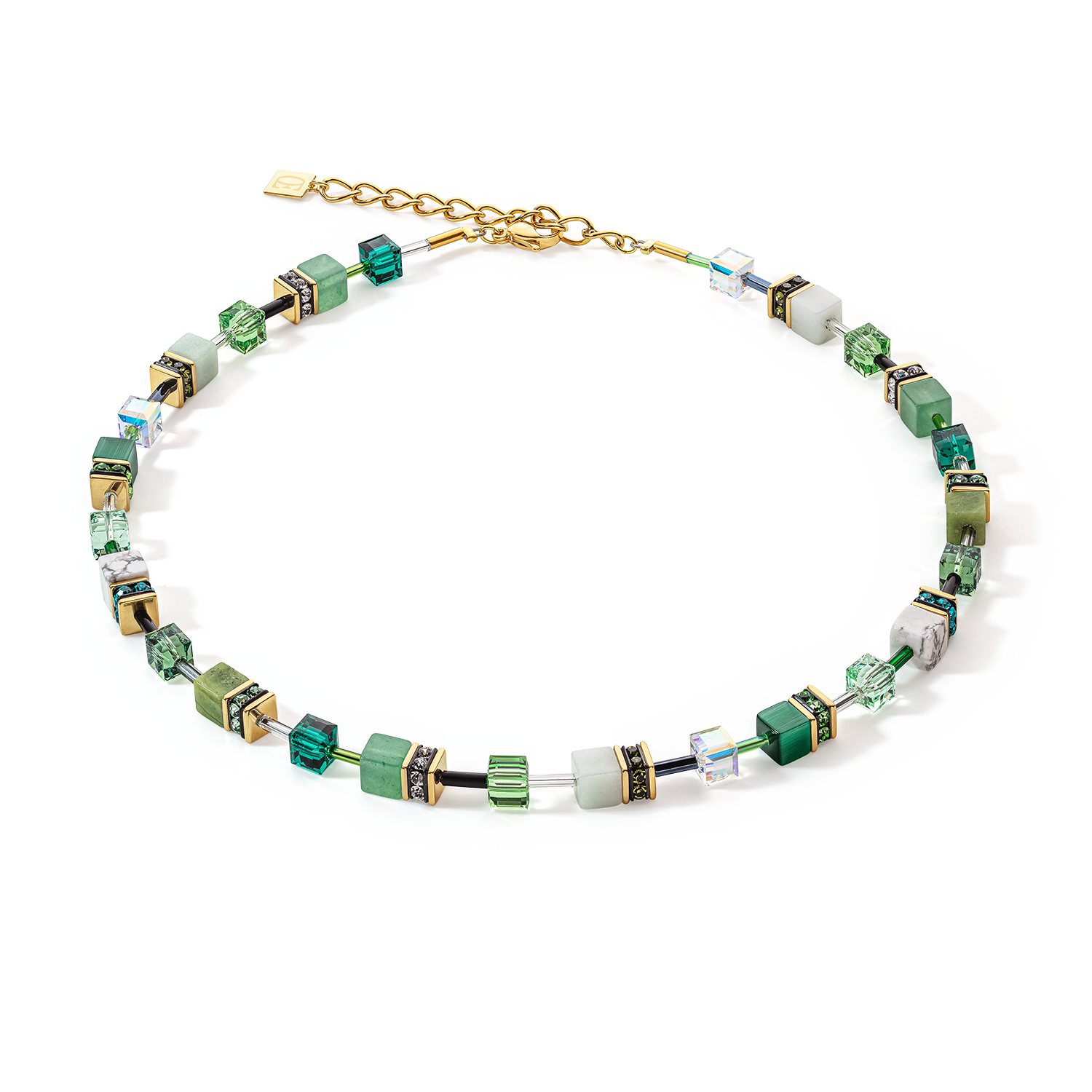 Collier GeoCUBE® Iconic Precious vert