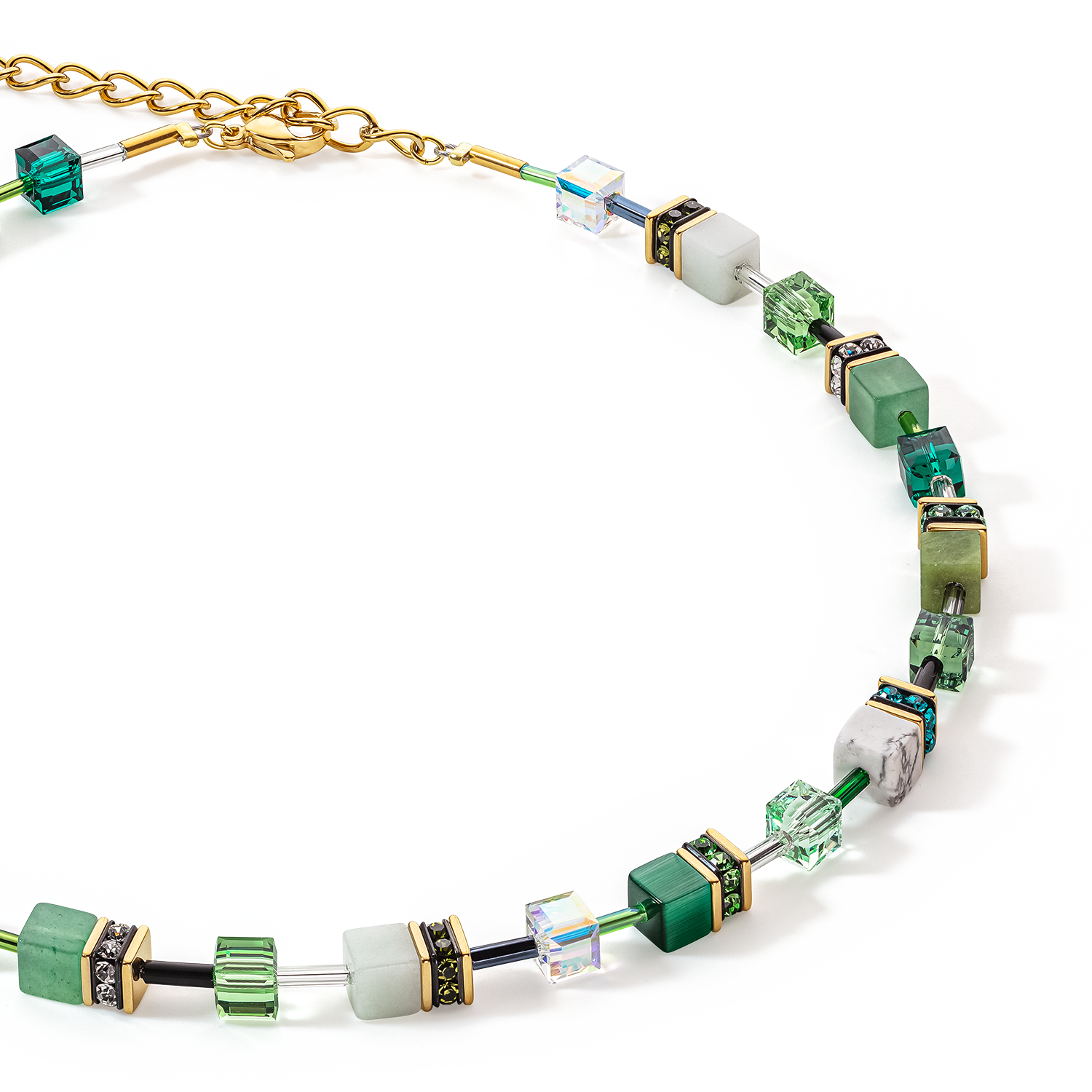 Collier GeoCUBE® Iconic Precious vert
