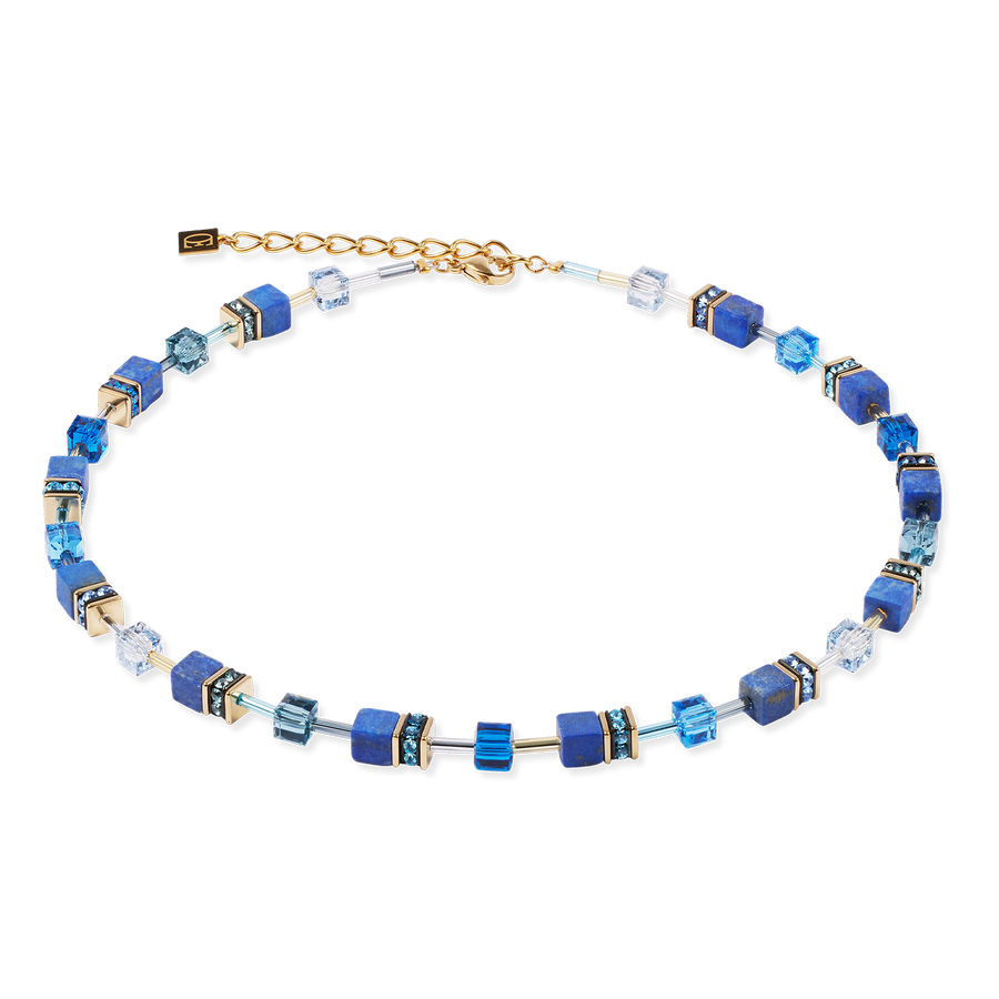 Collier GeoCUBE® Iconic Precious bleu