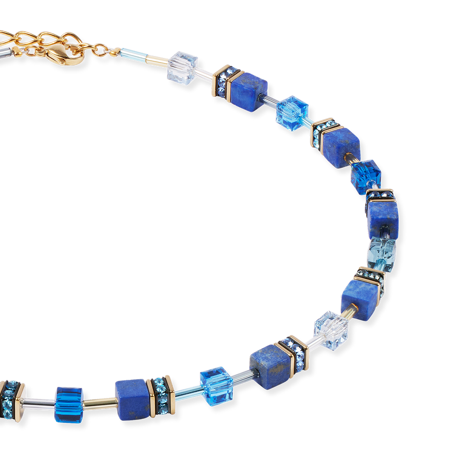 Collier GeoCUBE® Iconic Precious bleu