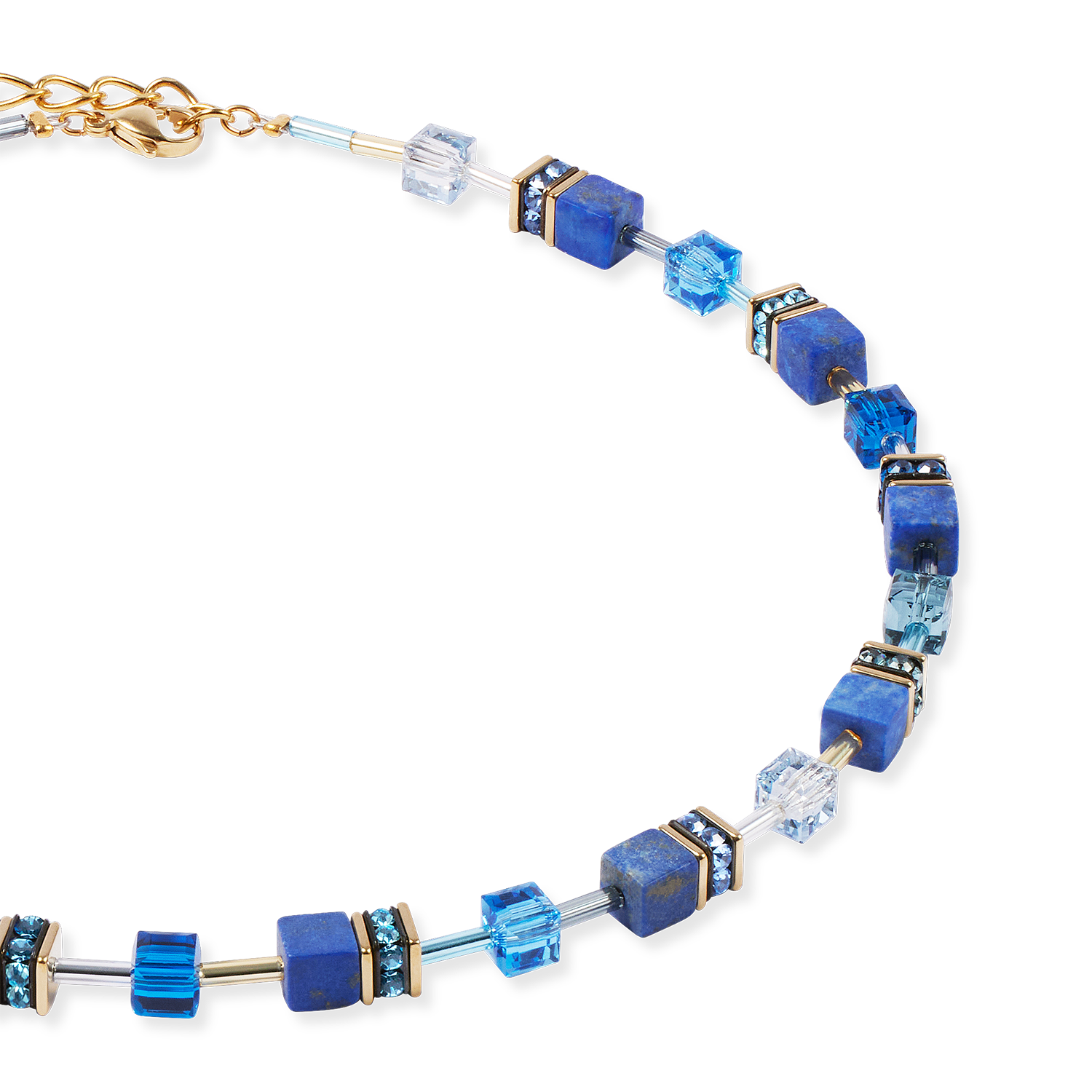 Collier GeoCUBE® Iconic Precious bleu
