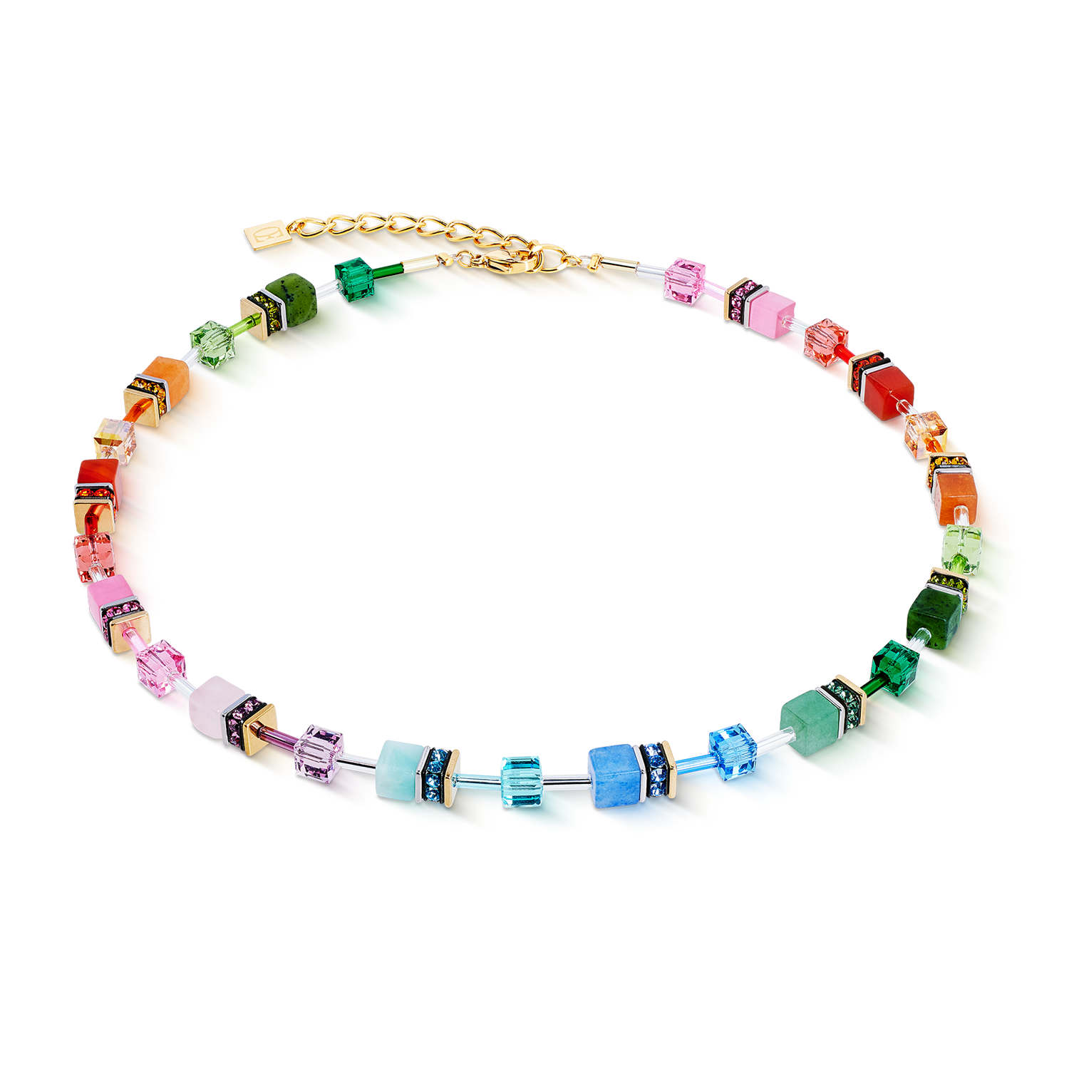 Collier GeoCUBE® Iconic Precious Rainbow