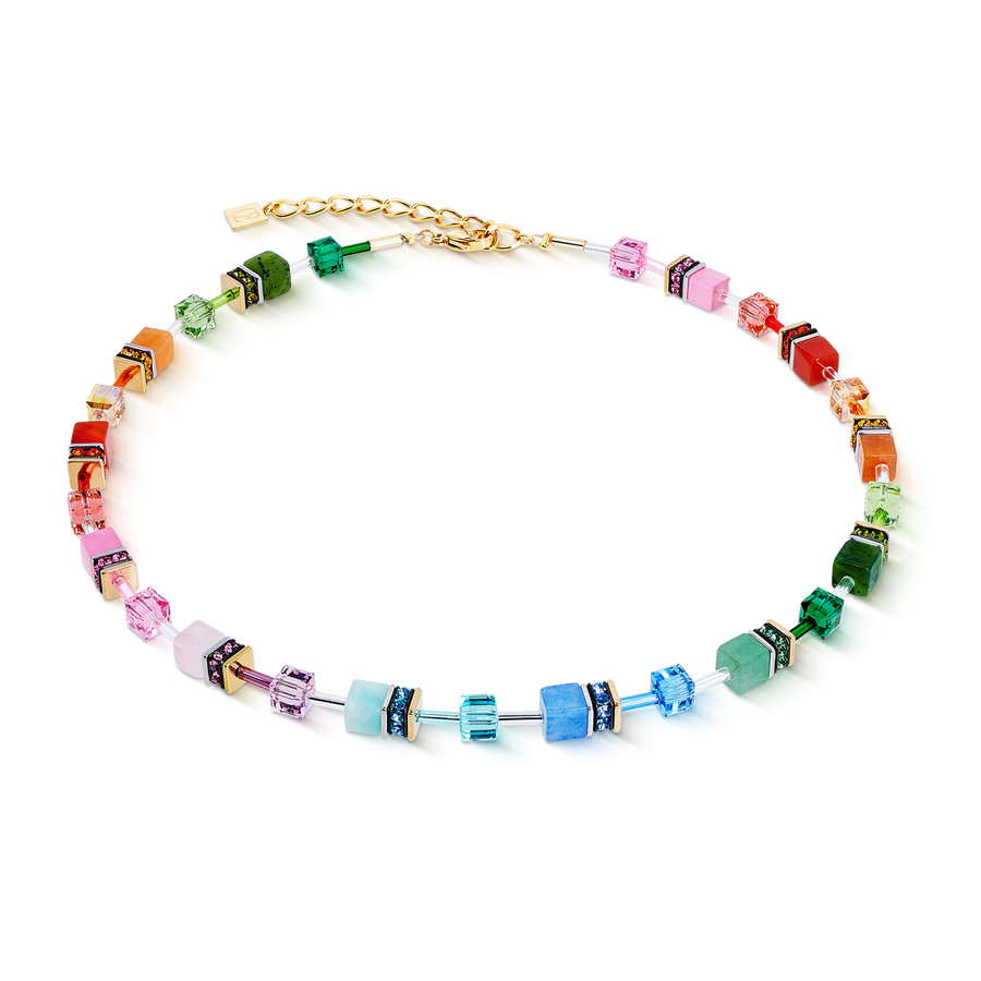 Collier GeoCUBE® Iconic Precious Rainbow