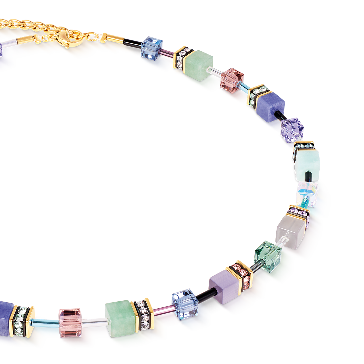 Collier GeoCUBE® Iconic Precious Pastel Garden