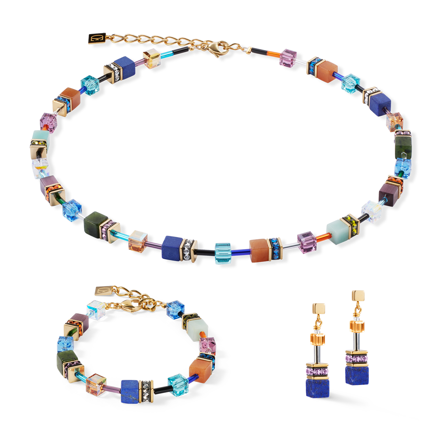 Collier GeoCUBE® Iconic Precious multicolore motion