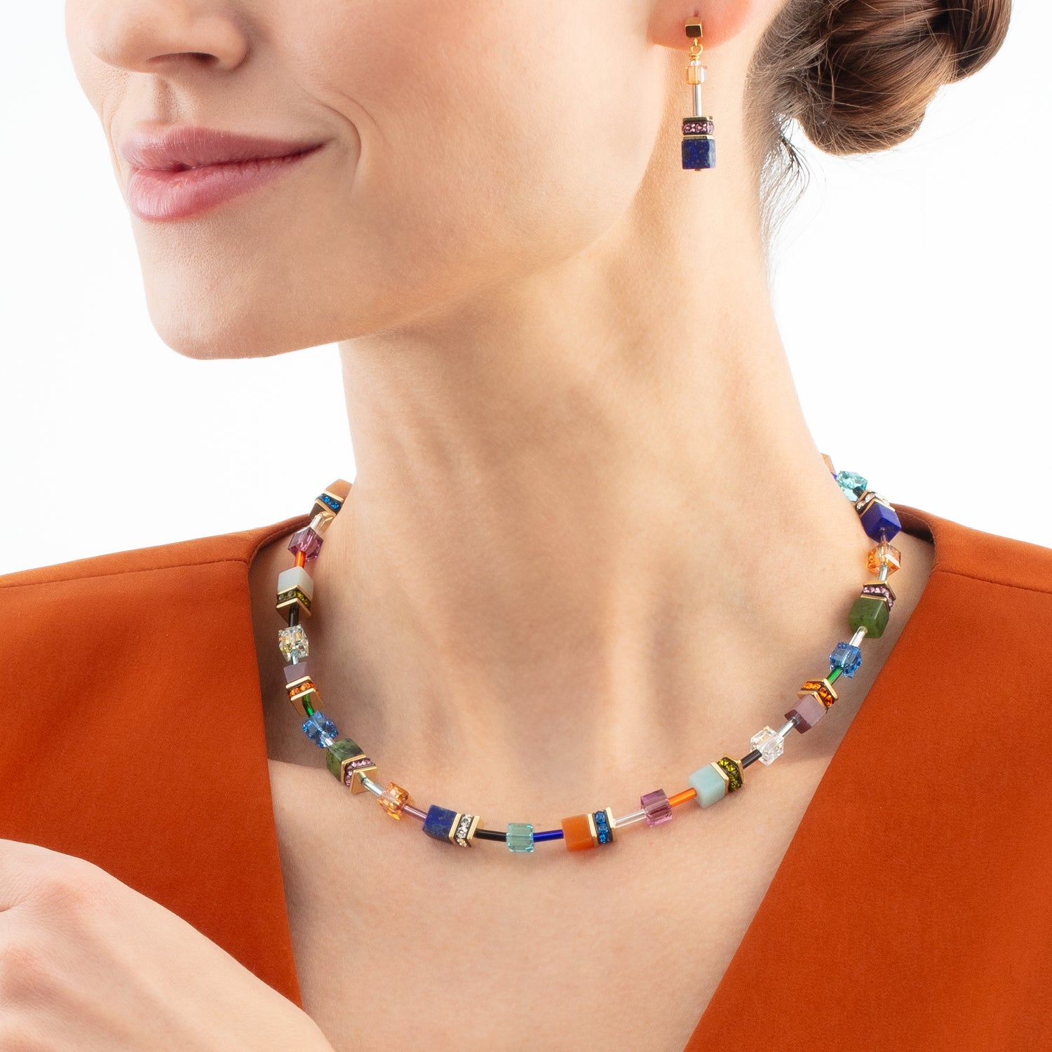 Collier GeoCUBE® Iconic Precious multicolore motion