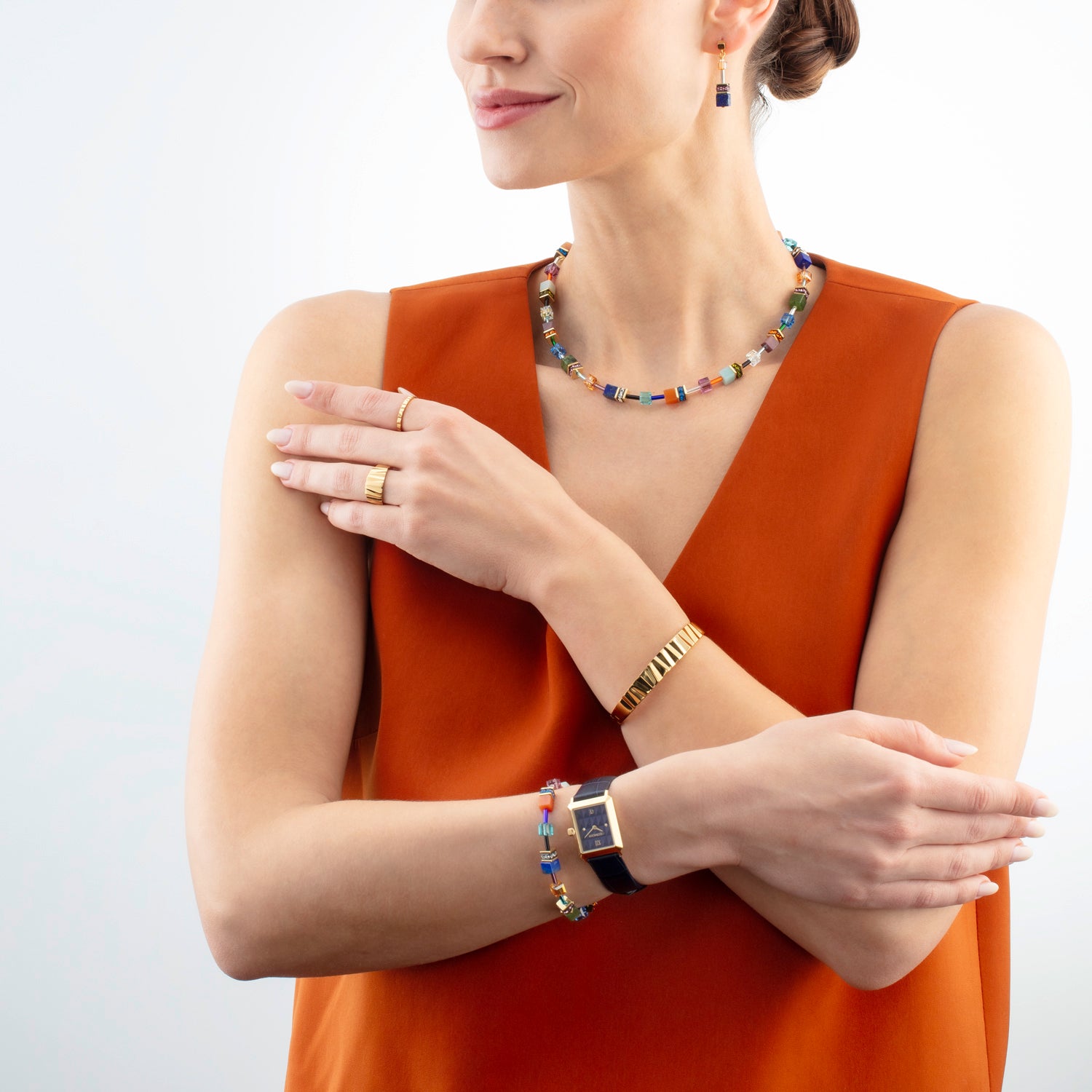 Collier GeoCUBE® Iconic Precious multicolore motion