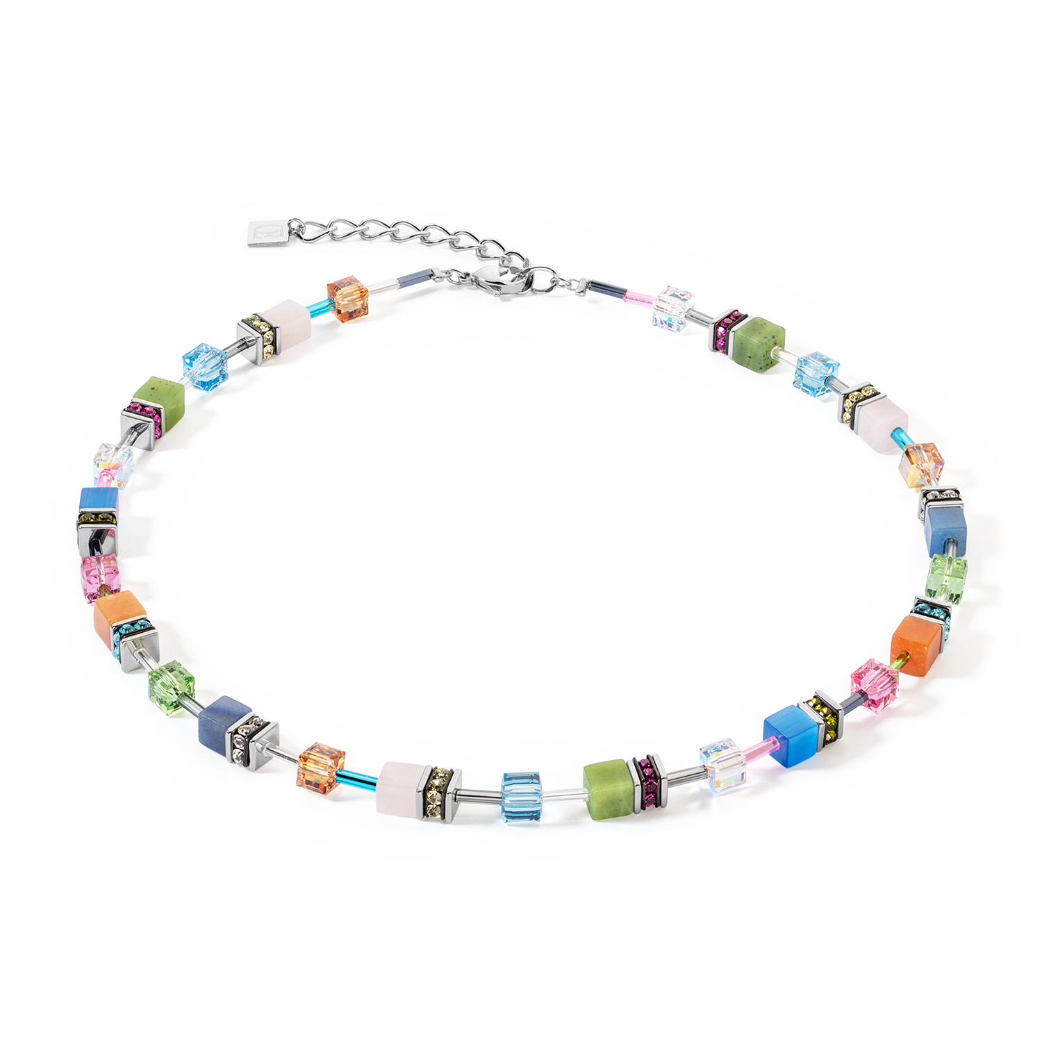 Collier GeoCUBE® Iconic Precious multicolour boho