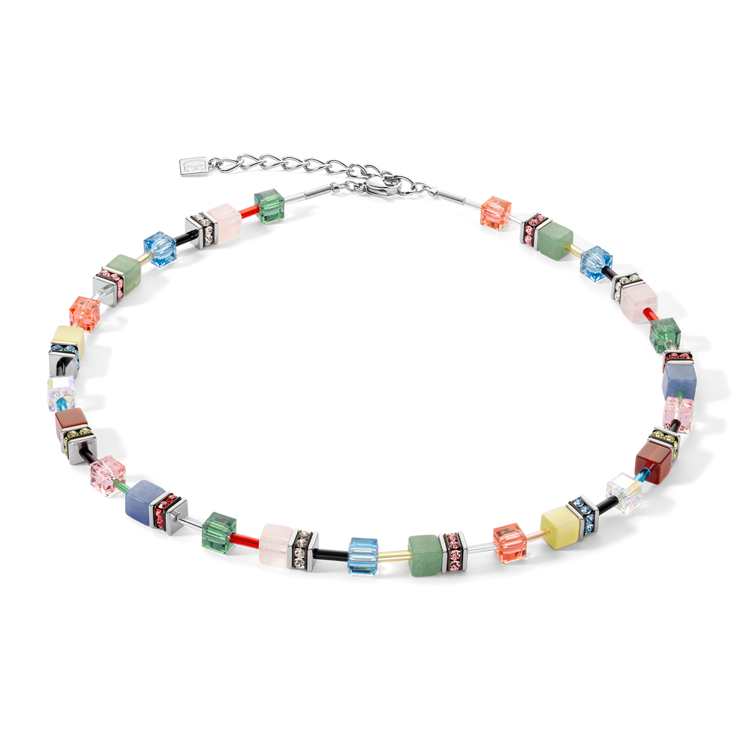 Collier GeoCUBE® Iconic Precious Multicolour Delight