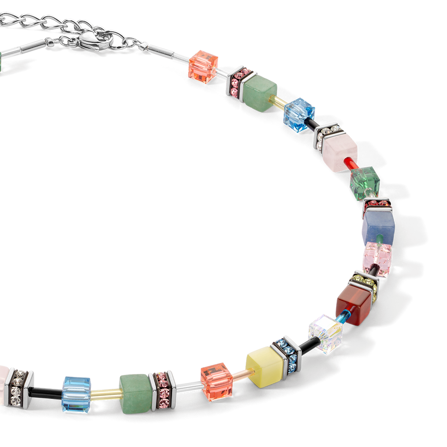 Collier GeoCUBE® Iconic Precious Multicolour Delight