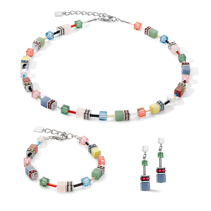Collier GeoCUBE® Iconic Precious Multicolour Delight