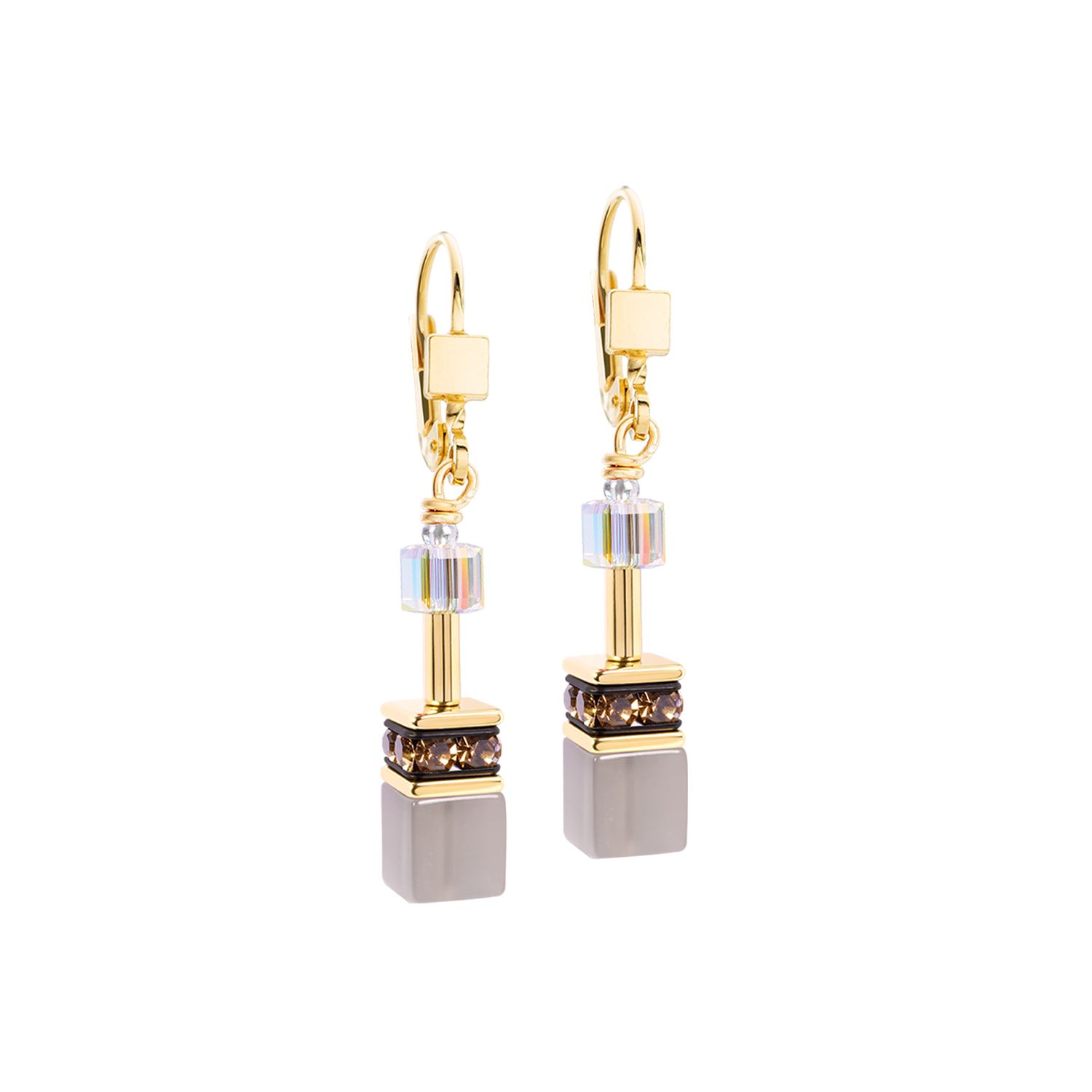 Boucles d'oreilles GeoCUBE® Iconic Precious Rustic Luxe
