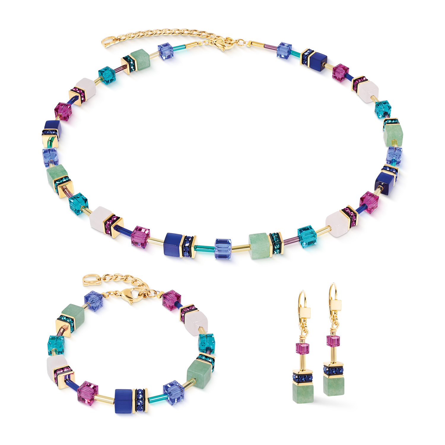Boucles d'oreilles GeoCUBE® Iconic Precious Gem Harmony