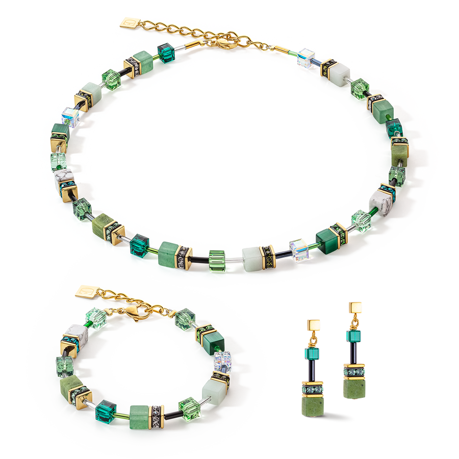 Boucles d'oreille GeoCUBE® Iconic Precious vert
