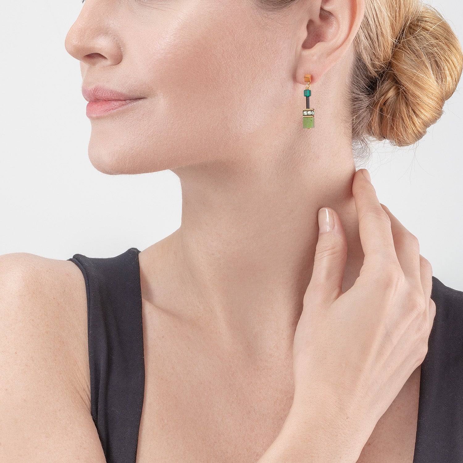 Boucles d'oreille GeoCUBE® Iconic Precious vert