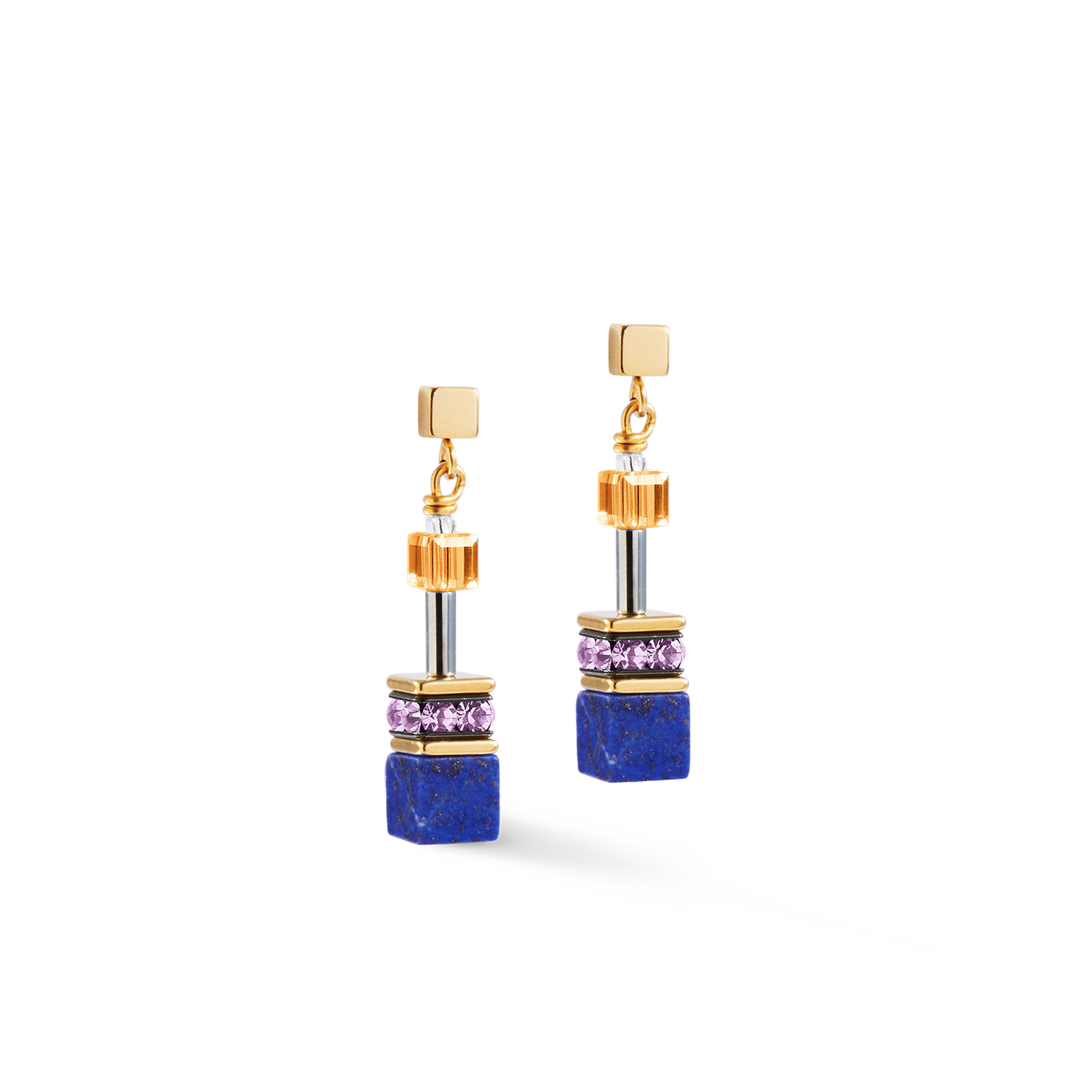 Boucles d'oreilles GeoCUBE® Iconic Precious multicolores motion