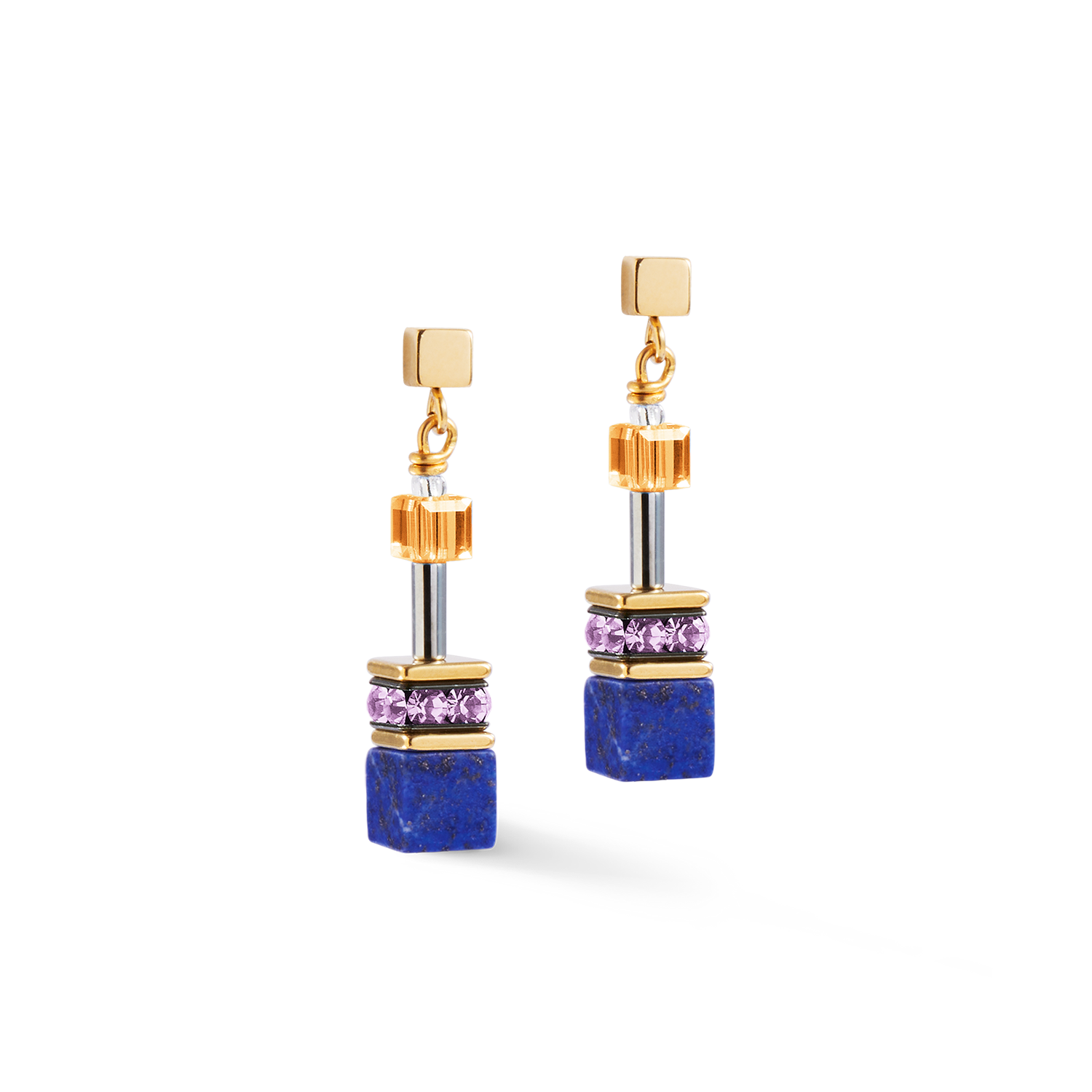 Boucles d'oreilles GeoCUBE® Iconic Precious multicolores motion