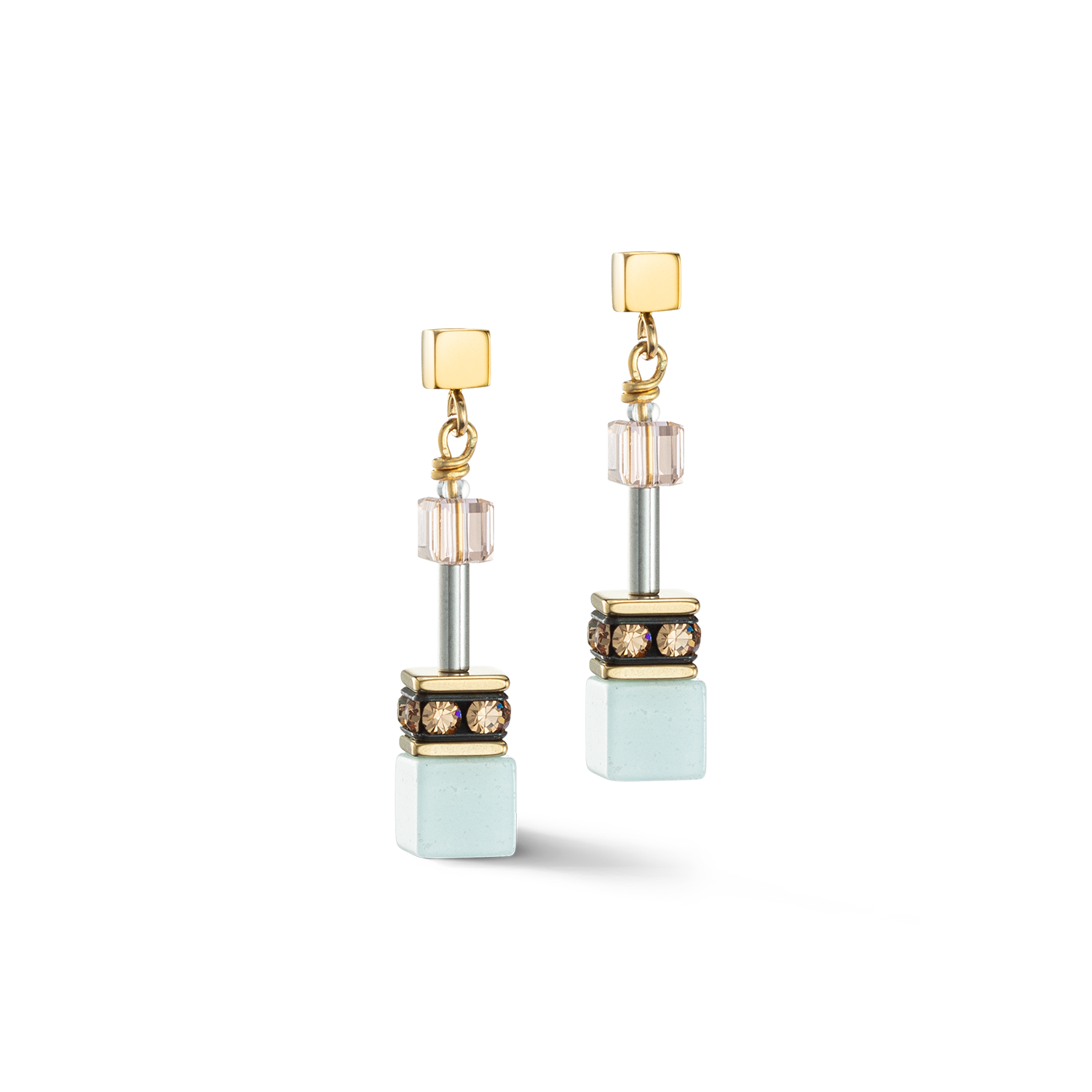 Boucles d'oreille GeoCUBE® Iconic Precious multicolour gentle