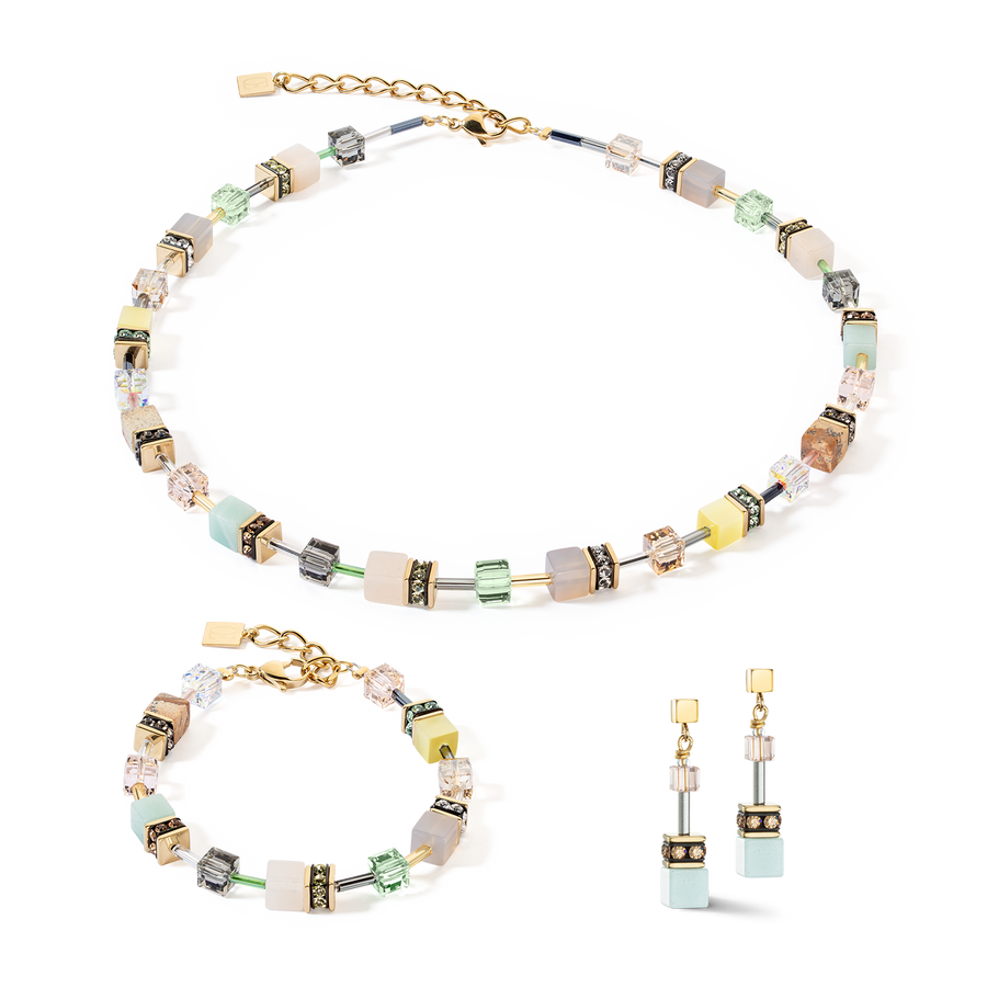 Boucles d'oreille GeoCUBE® Iconic Precious multicolour gentle