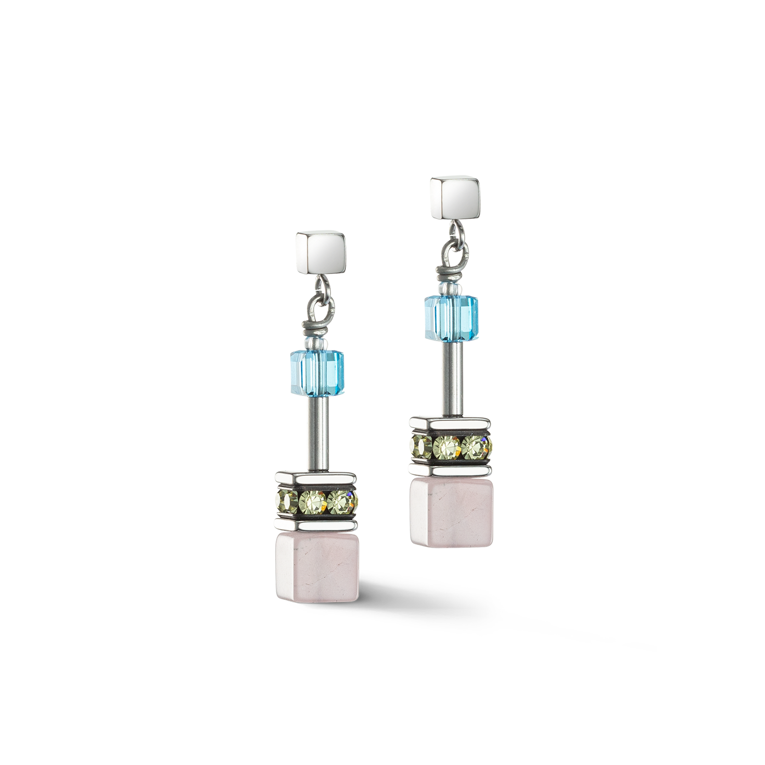 Boucles d'oreille GeoCUBE® Iconic Precious multicolour boho