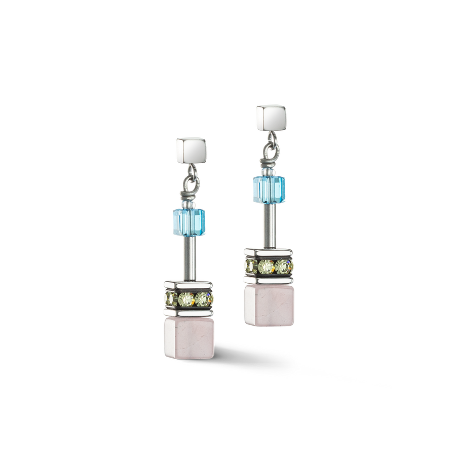 Boucles d'oreille GeoCUBE® Iconic Precious multicolour boho