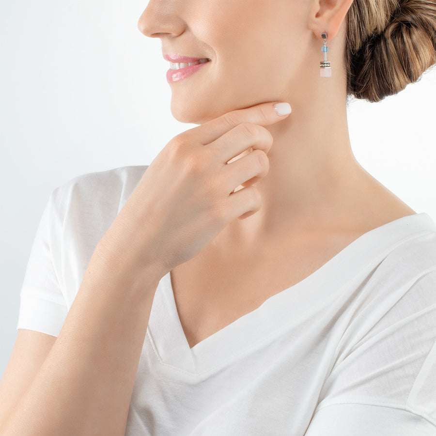 Boucles d'oreille GeoCUBE® Iconic Precious multicolour boho