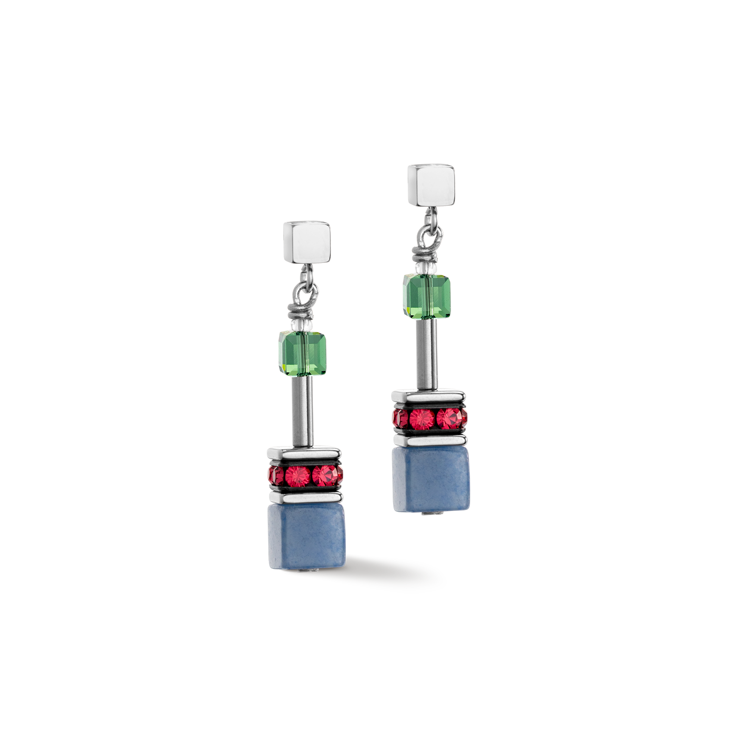 Boucles d'oreille GeoCUBE® Iconic Precious Multicolour Delight
