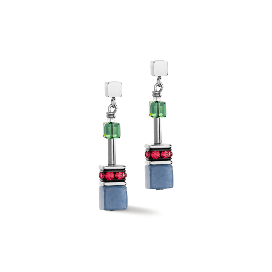 Boucles d'oreille GeoCUBE® Iconic Precious Multicolour Delight