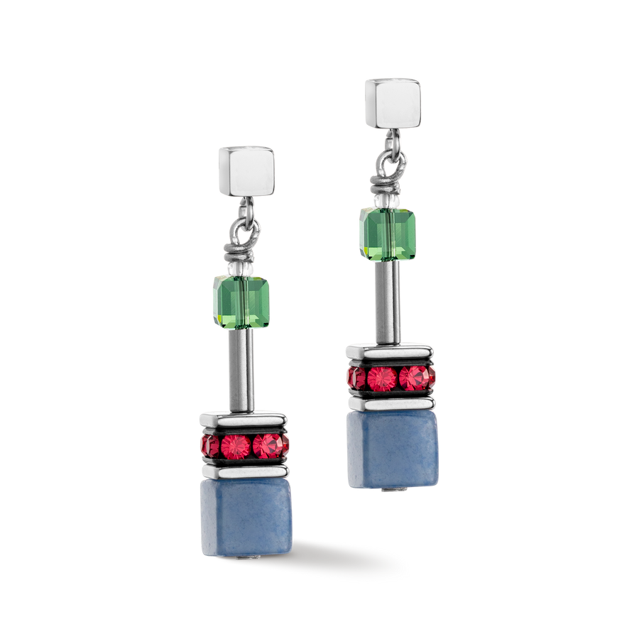 Boucles d'oreille GeoCUBE® Iconic Precious Multicolour Delight