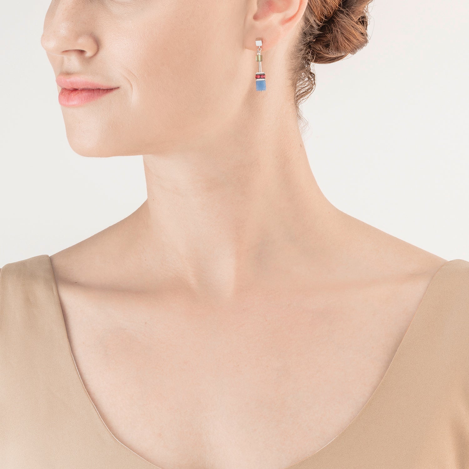 Boucles d'oreille GeoCUBE® Iconic Precious Multicolour Delight