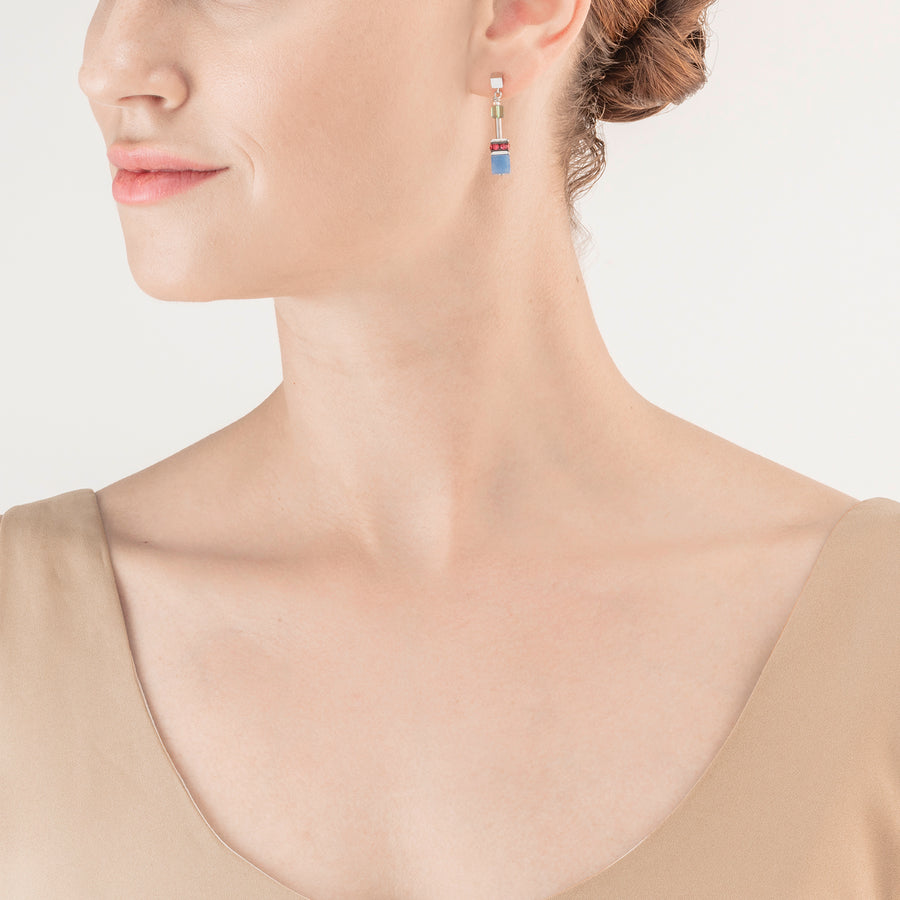 Boucles d'oreille GeoCUBE® Iconic Precious Multicolour Delight
